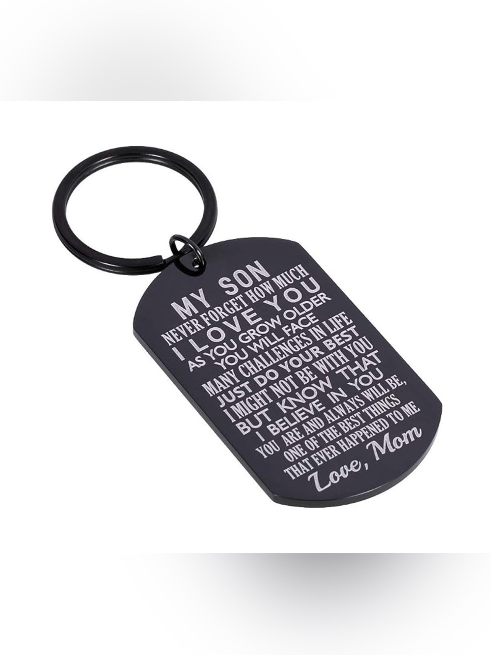 Loving Son black keychain